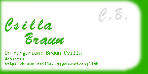 csilla braun business card